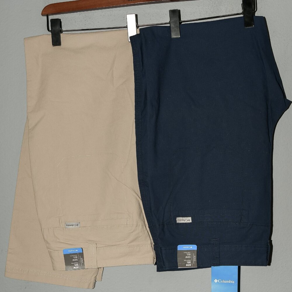 2 pairs Columbia Men's Active Fit Straight Leg Pants . Price is for 2 .